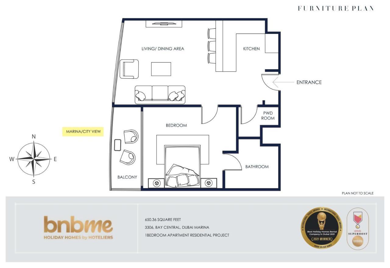 Bnbme - Bay Central Daire Dubai Dış mekan fotoğraf